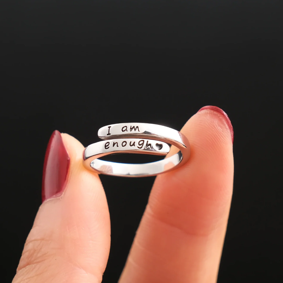 I Am Enough Ring (Resizable)