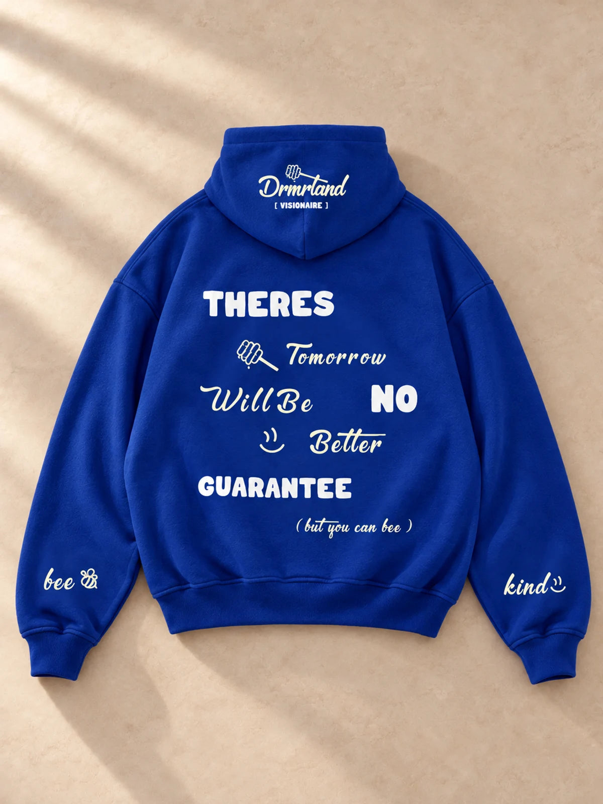 Kindness hoodie in blue, product view