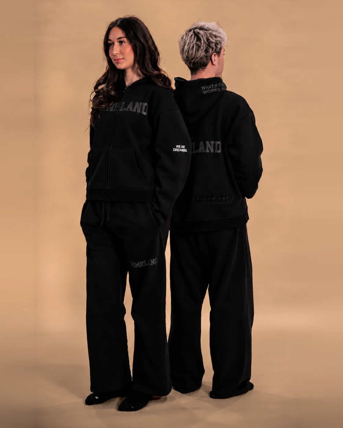Black DREAM set: hoodie set photo 14