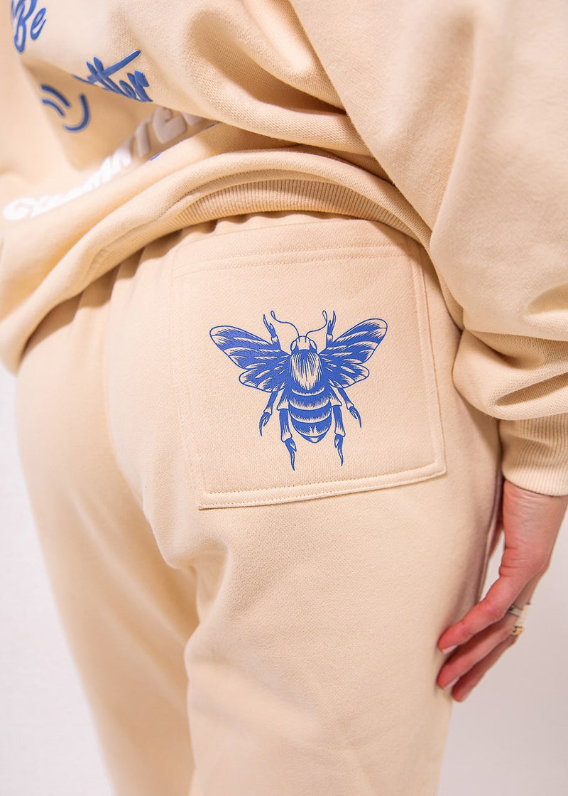 Bee Kind Comfort Jogger (Cream)