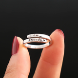 I Am Enough Ring (Resizable)